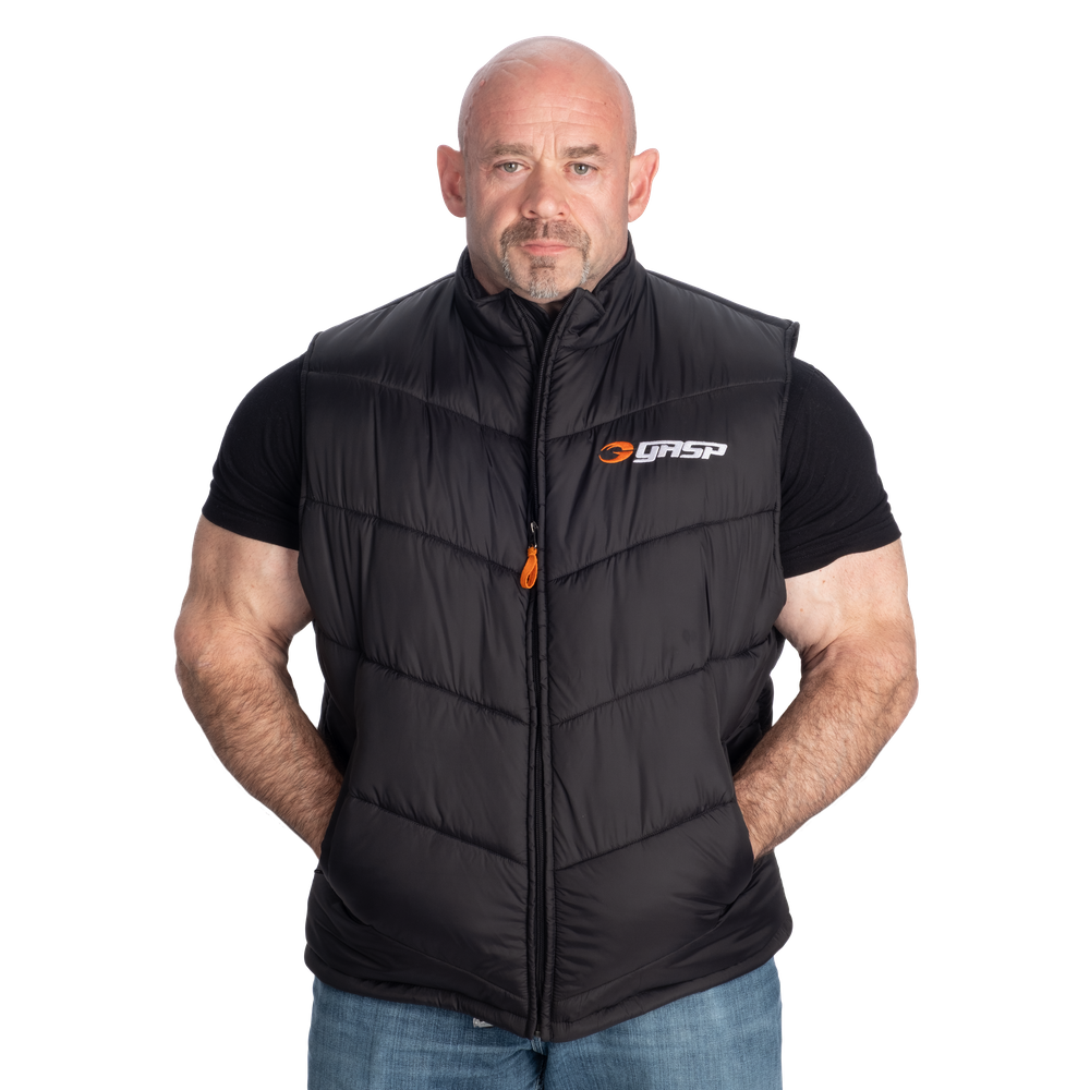 GASP Puffer Vest Black